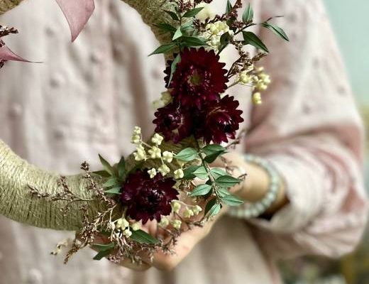 3959c26902ee66c9a73e0b0df26a4213 Венок из сухоцветов в интерьер.