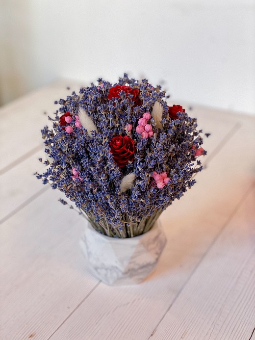 фото композиции из сухоцветов