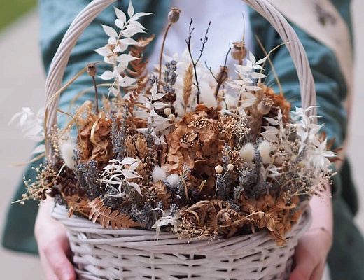 b72c8ac810d0d85338750bfe5f996ea3 2 Описание и размеры корзины из сухоцветов.