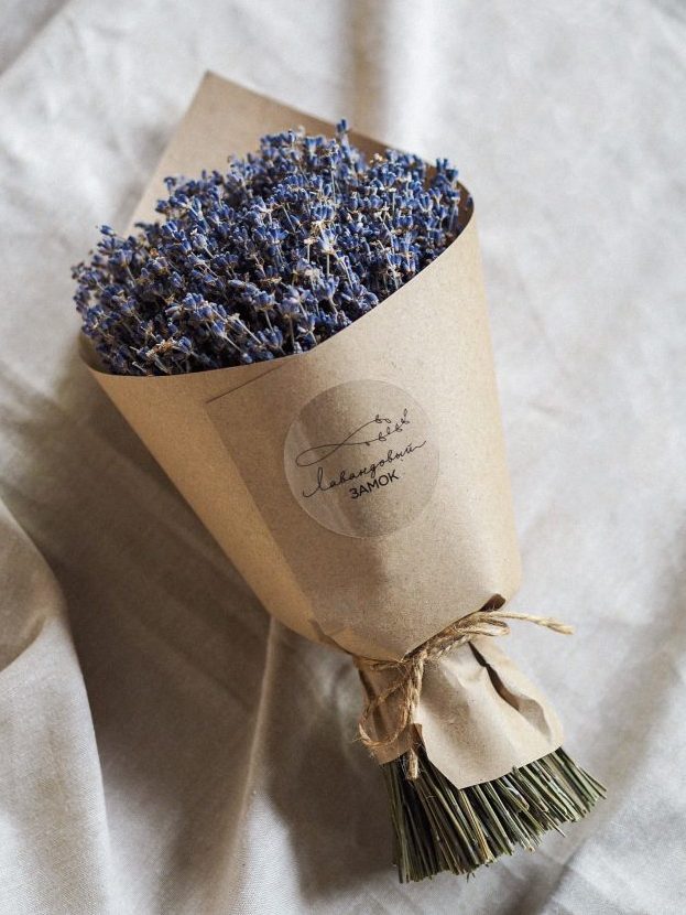 Фото букет из лаванды