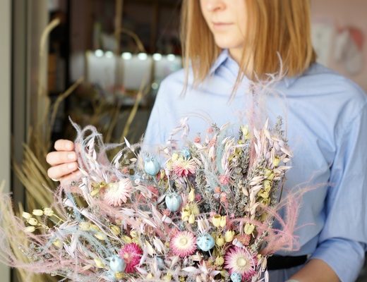 250f843af870c1b909b3b820e03fed3b Описание и размеры букета из сухоцветов.