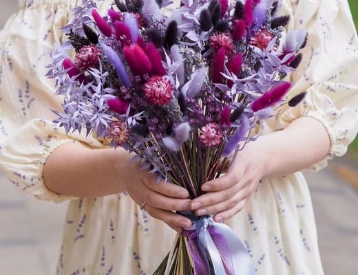 5ed23aefd2f88350f24e262641468746 Описание и размеры букета из сухоцветов.