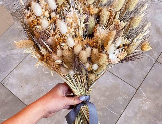 a57cdd1012d8f4ce4991556e756c221f Описание и размеры букета из сухоцветов.