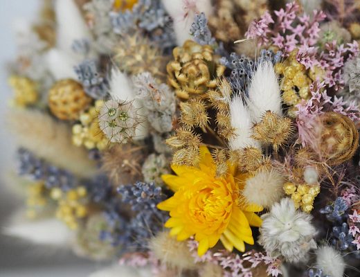 225bf71994d0bc4c6b88415cbad848d8 Описание и размеры композиции из сухоцветов.