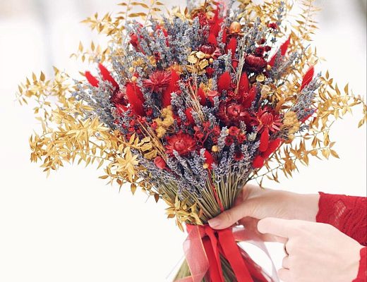 bbb4714ed088d3aa0499dadb2ec0d7d9 Описание и размеры букета из сухоцветов.