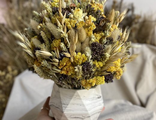 kopiya img 6779 Описание и размеры композиции из сухоцветов.